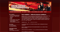 Desktop Screenshot of kurz-mediacie.sk
