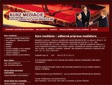 Tablet Screenshot of kurz-mediacie.sk
